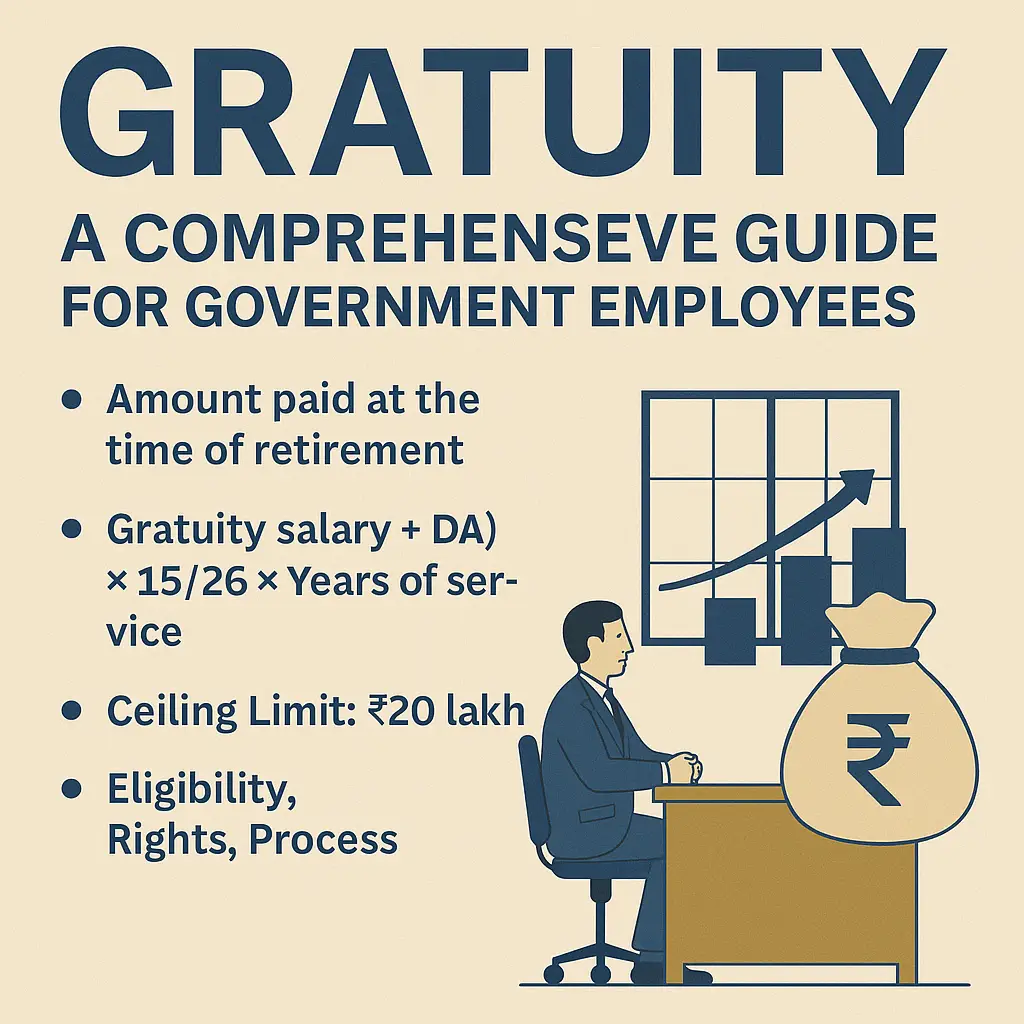 🏛️ அரசு ஊழியர்களுக்கான கிராசுவிட்டி (Gratuity) – முழுமையான வழிகாட்டி 2025