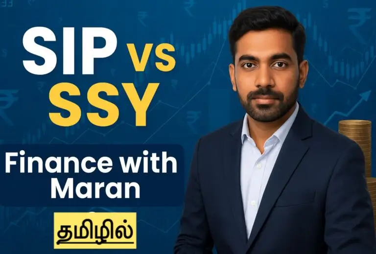 SIP vs SSY comparison infographic தமிழில் – Finance with Maran